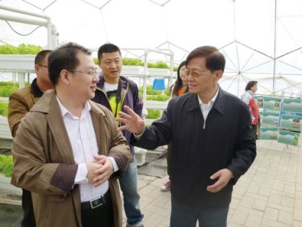 水利部原部长钮茂生视察北京国际都市农业科技园